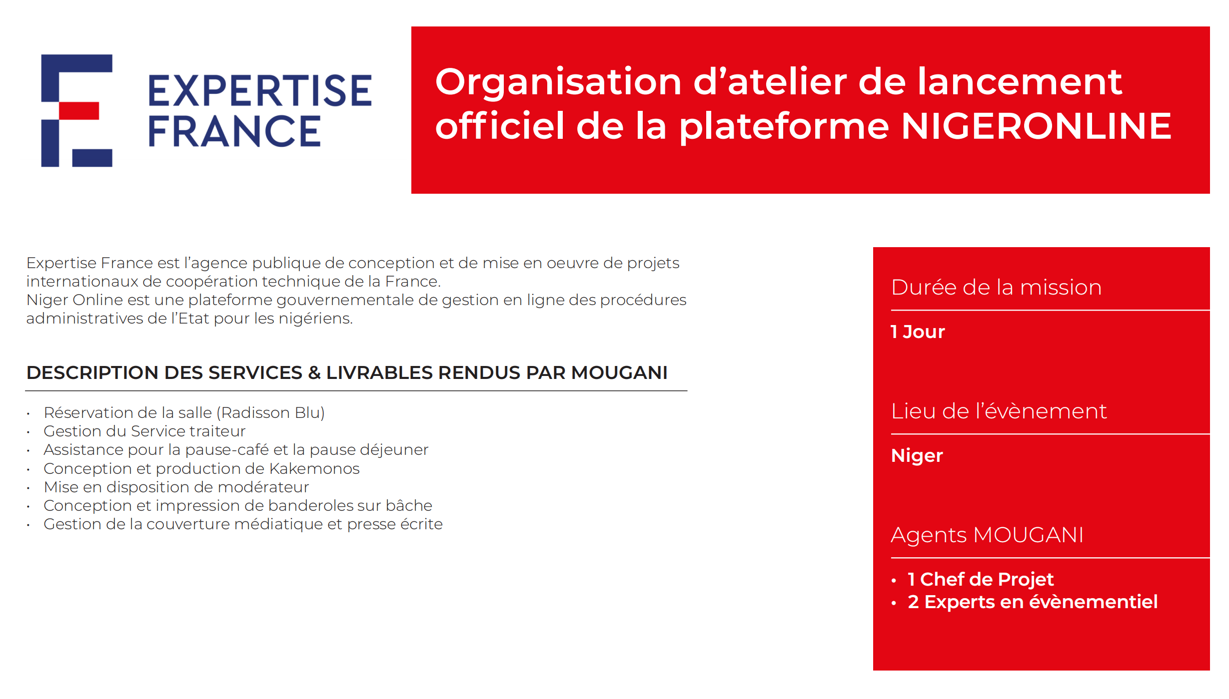 Lancement de la Plateforme NigerOnline